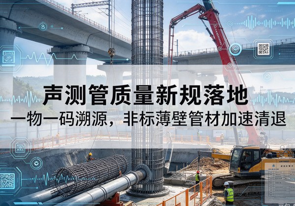 向阳声测管质量新规落地，一物一码溯源，非标薄壁管材加速清退